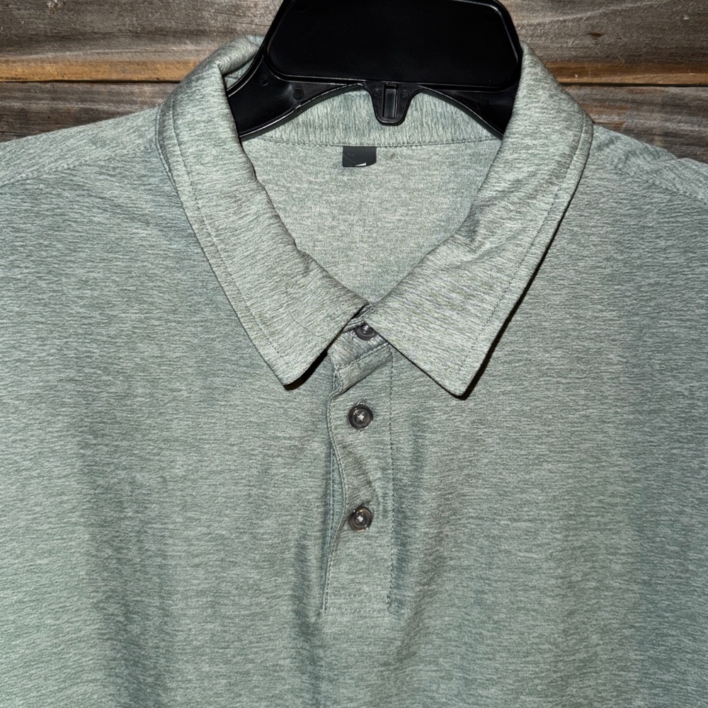 Vuori- Strato Tech Polo- agave green heather- read measurements - Picture 7 of 8